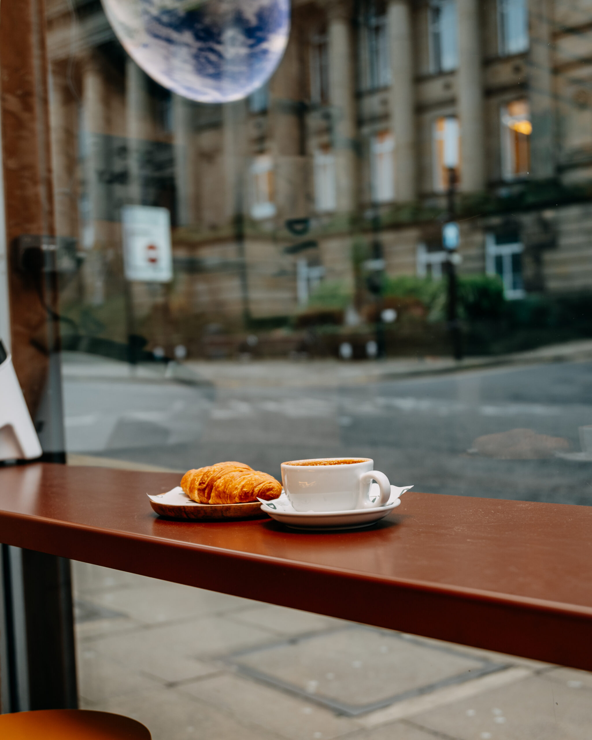Matcha latte and flat white at Nesso Coffee Leeds city centre
