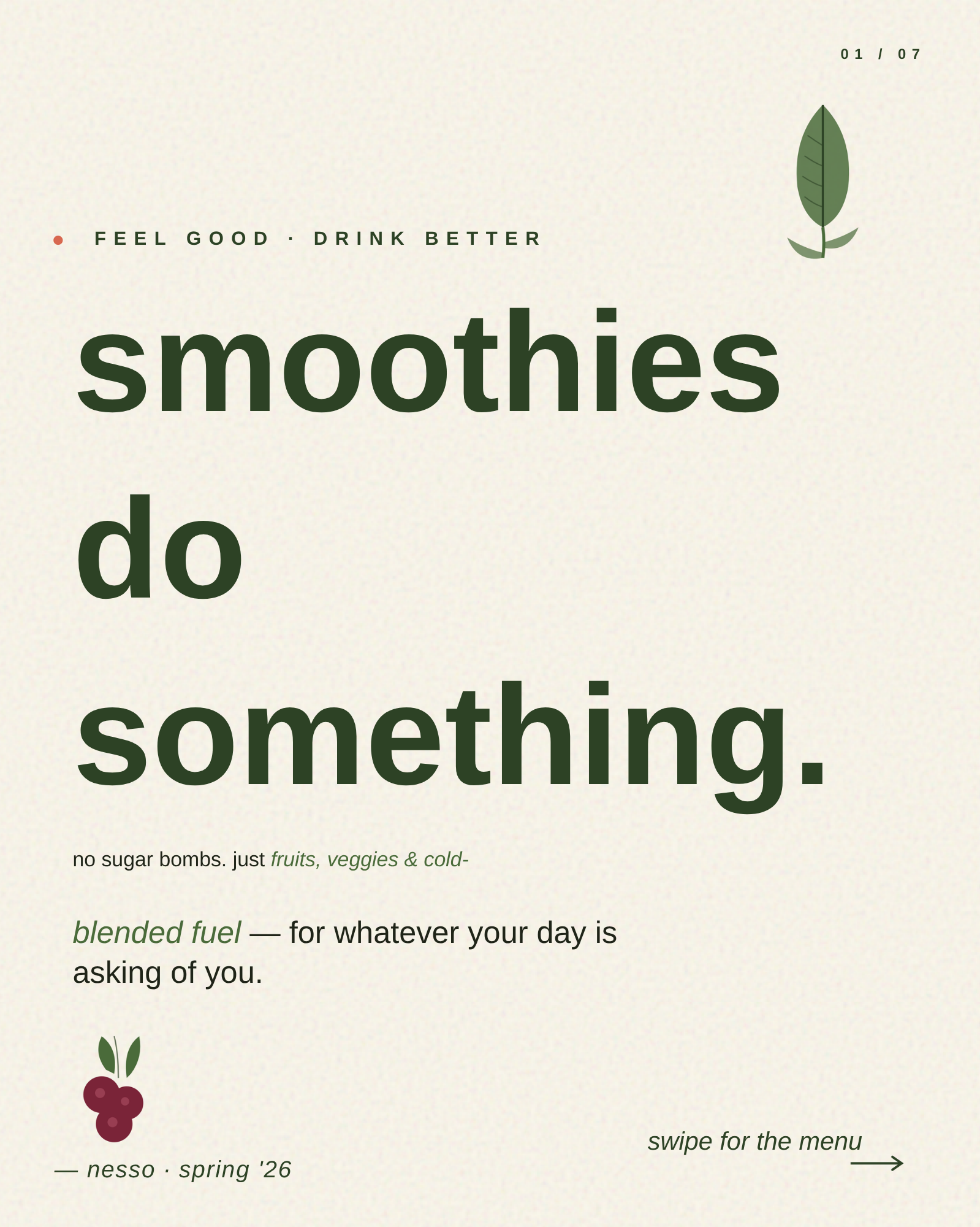 Healthy smoothies in Leeds at Nesso Cafe Bar
