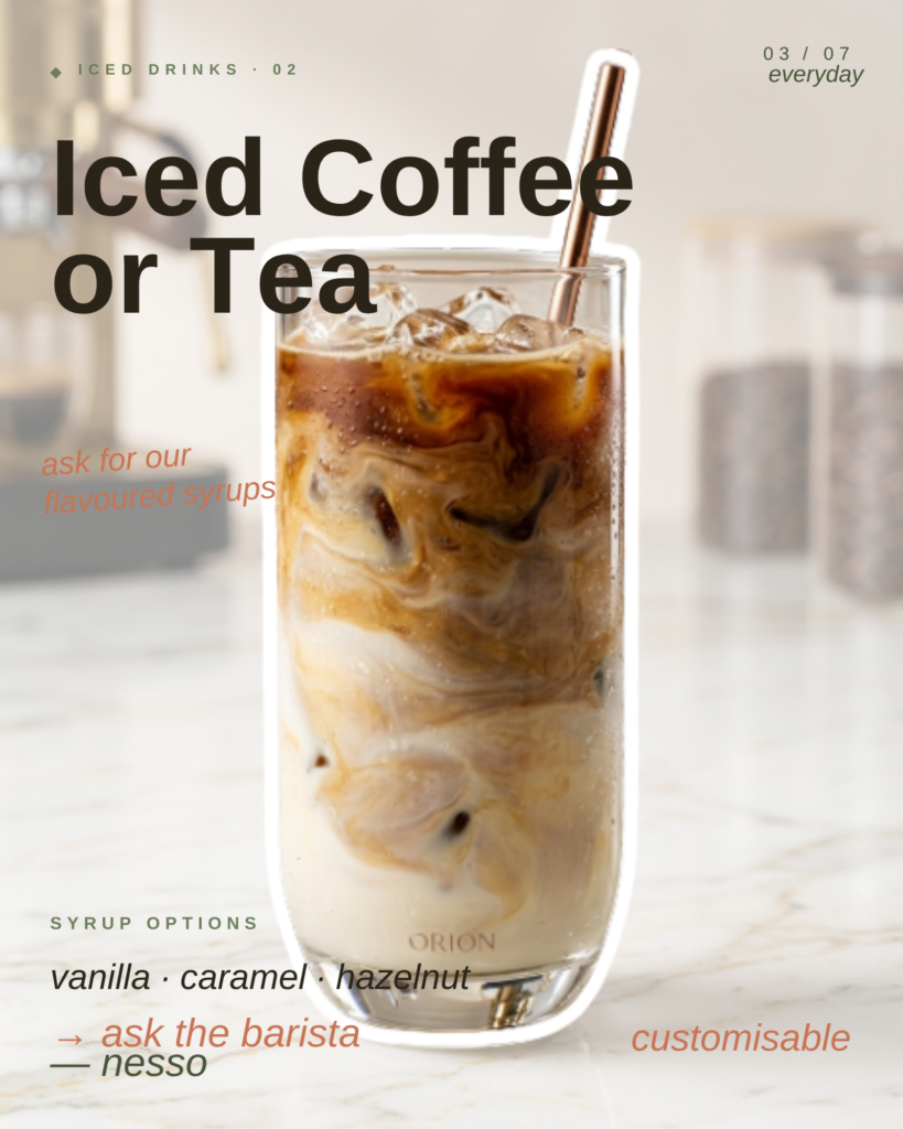 Iced drinks in Leeds at Nesso Cafe Bar spring menu