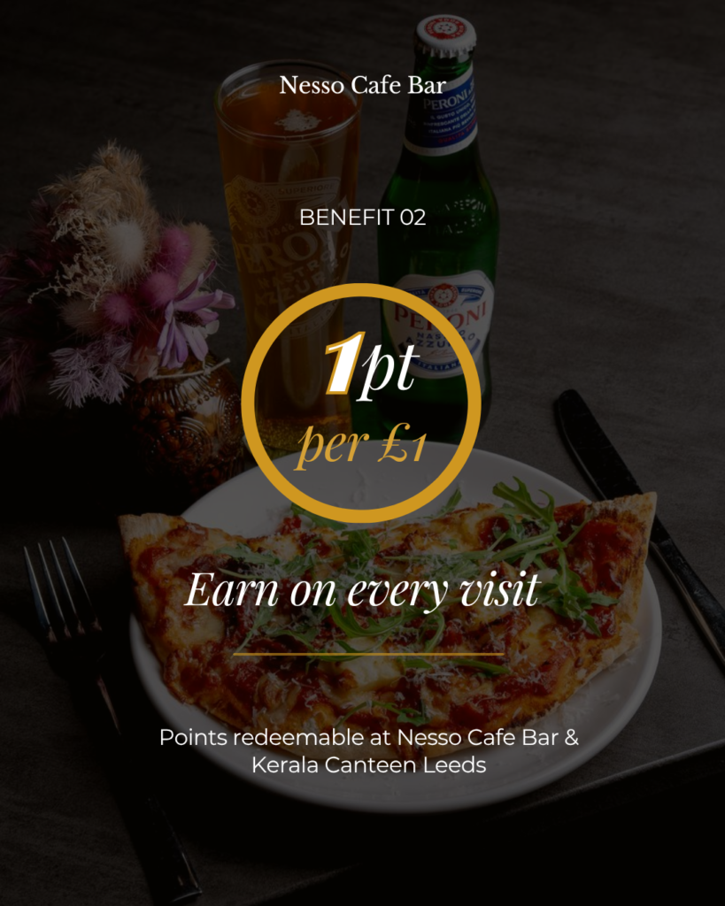 Join Nesso Club Leeds Merrion Street cafe loyalty program sign up