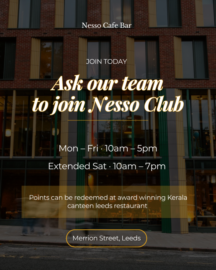 Join Nesso Club Leeds Merrion Street cafe loyalty program sign up